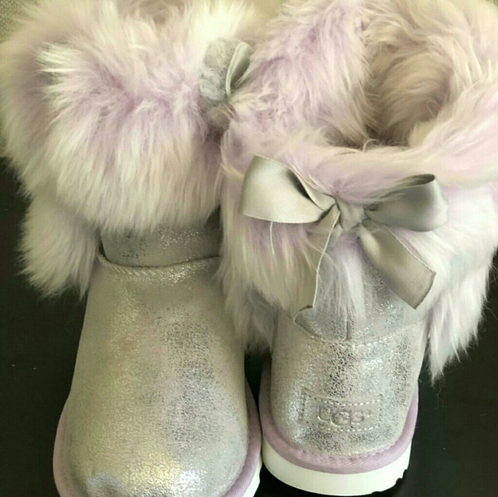 MAIZEY CLASSICII LEATHER SHEARLING SILVER/LAVENDER